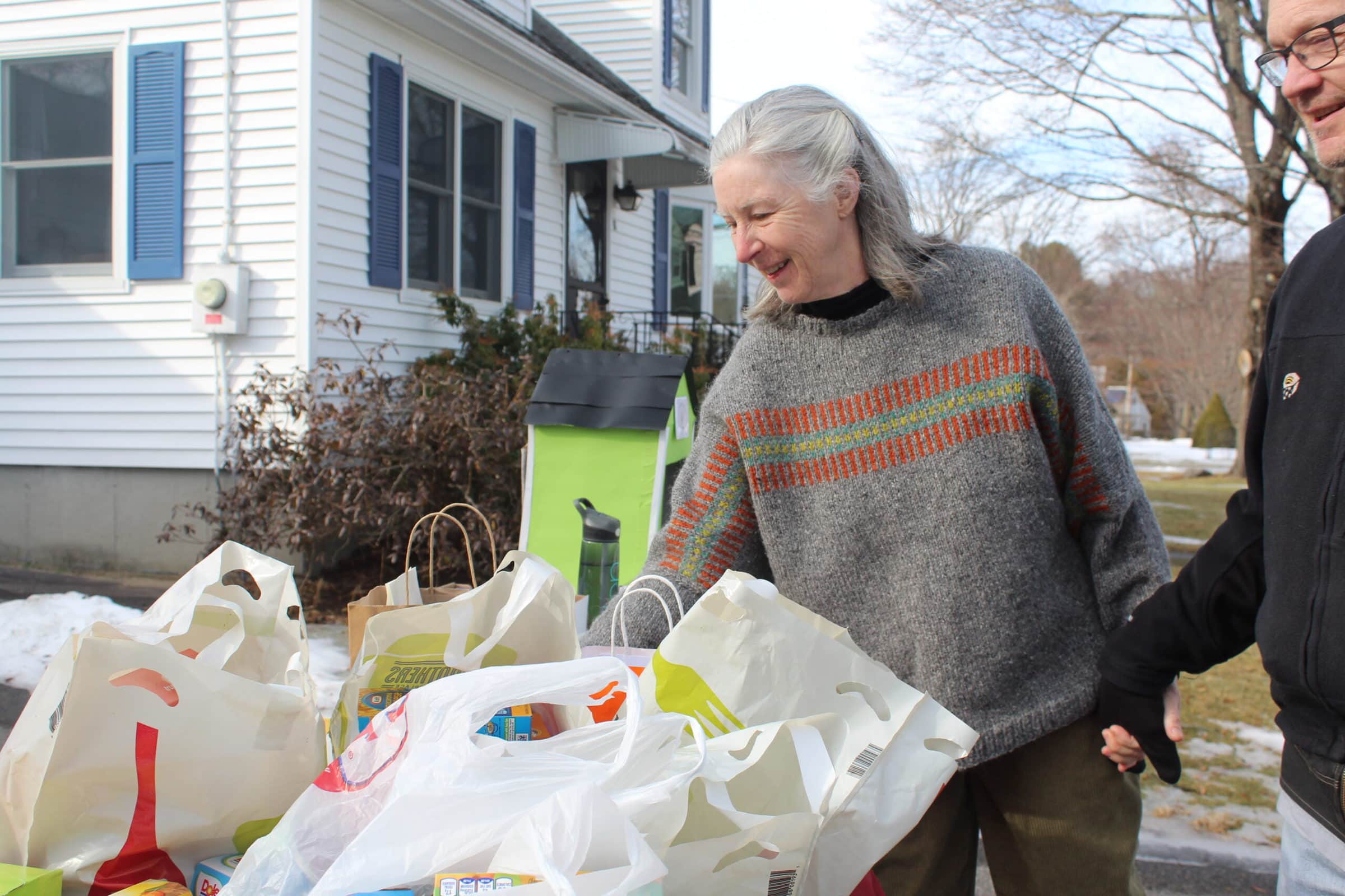 Kate Donaghue campaign event supports Westborough Little Free Pantry