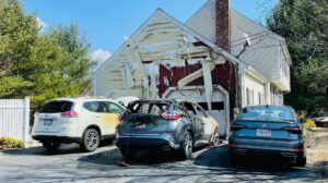 Fire wrecks car, burns Shrewsbury garage, other cars