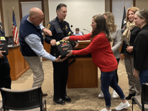 Westborough Police receive AED donation