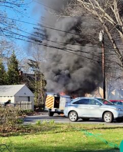 No injuries reported in truck fire in Shrewsbury