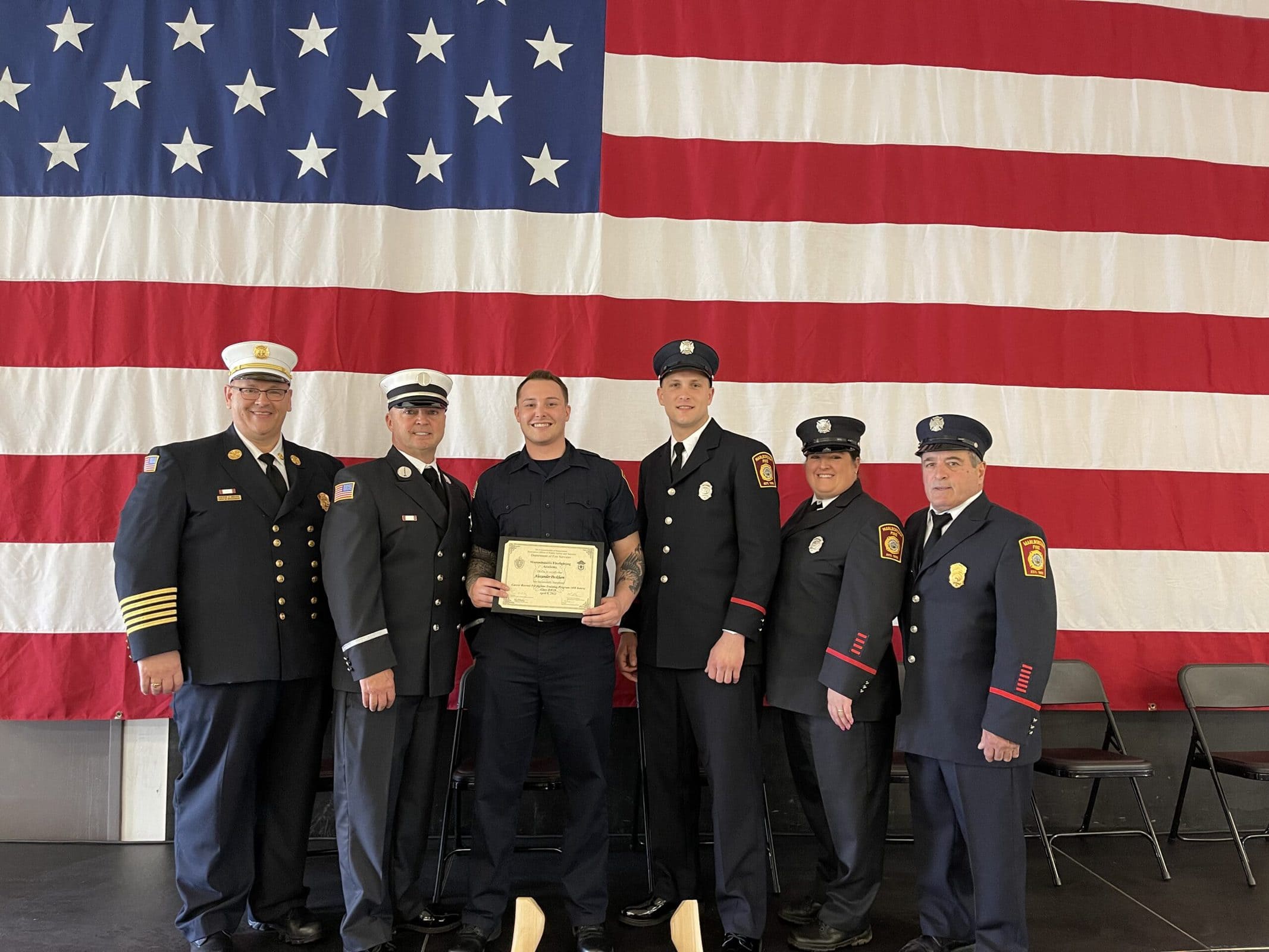 Marlborough Fire Department welcomes two new firefighters as one retires