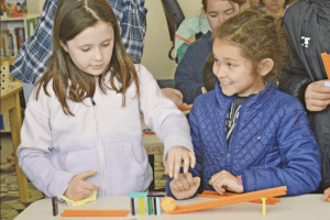 Kids playfully learn engineering at Hudson library