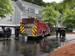 Fire damages apartment in Marlborough