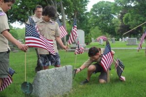 Southborough honors veterans with flag placement at Rural Cemetery