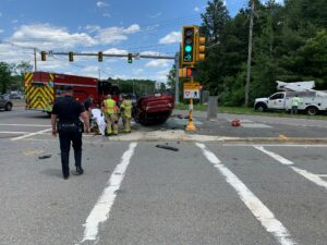 5 injured in crash on Route 9 in Southborough