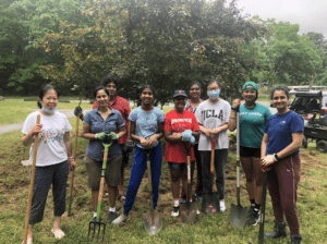 Shrewsbury Girl Scouts build new pollinator garden