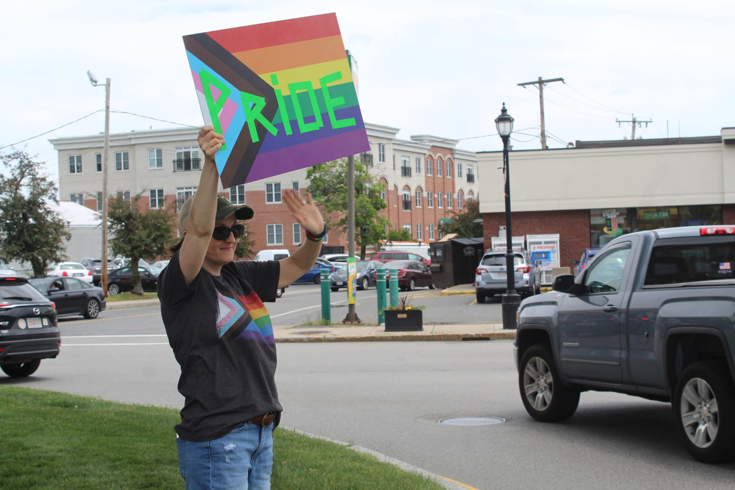 Pride rally held in Westborough rotary