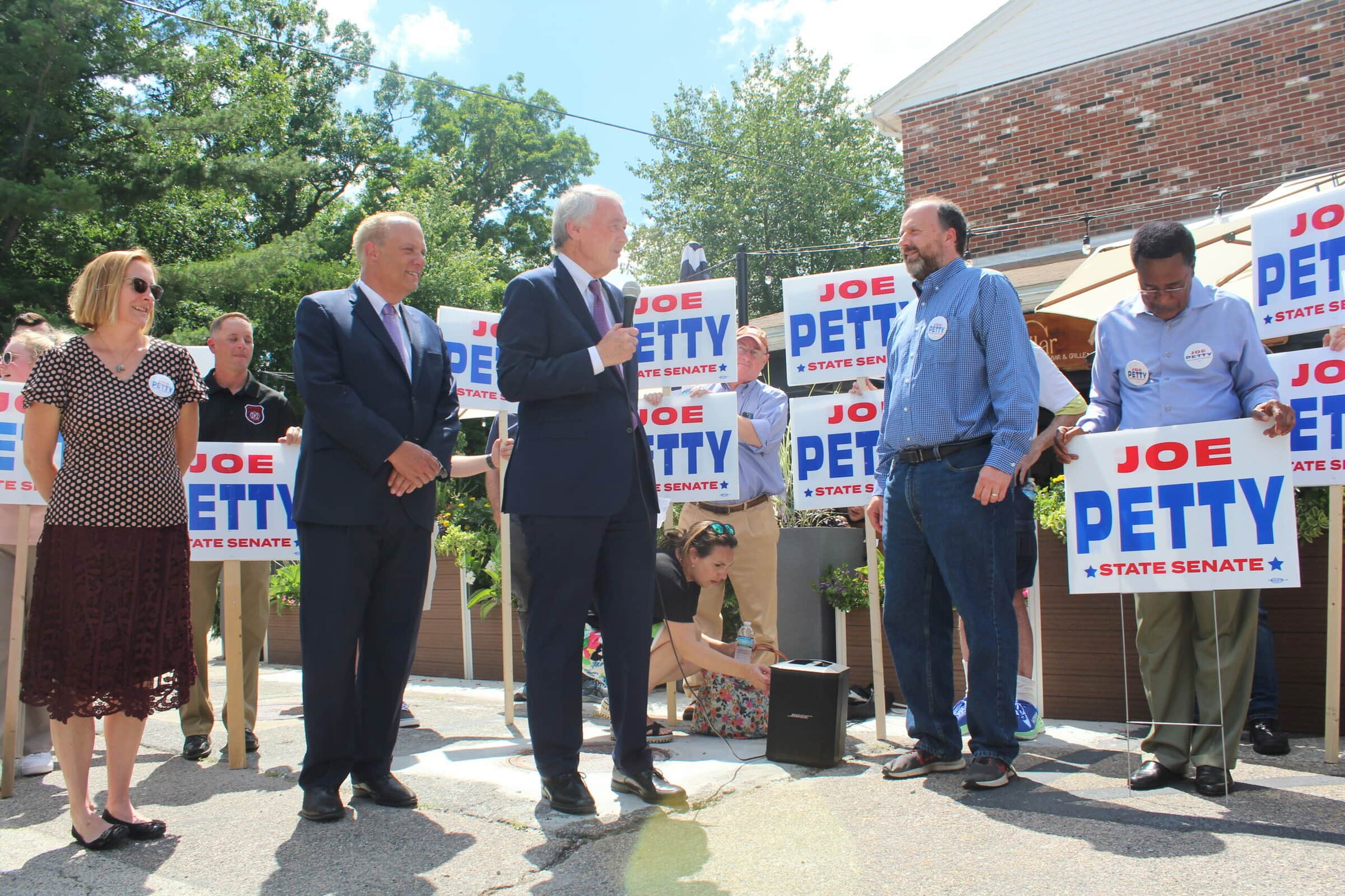 Sen. Ed Markey endorses Donaghue, Petty in state races