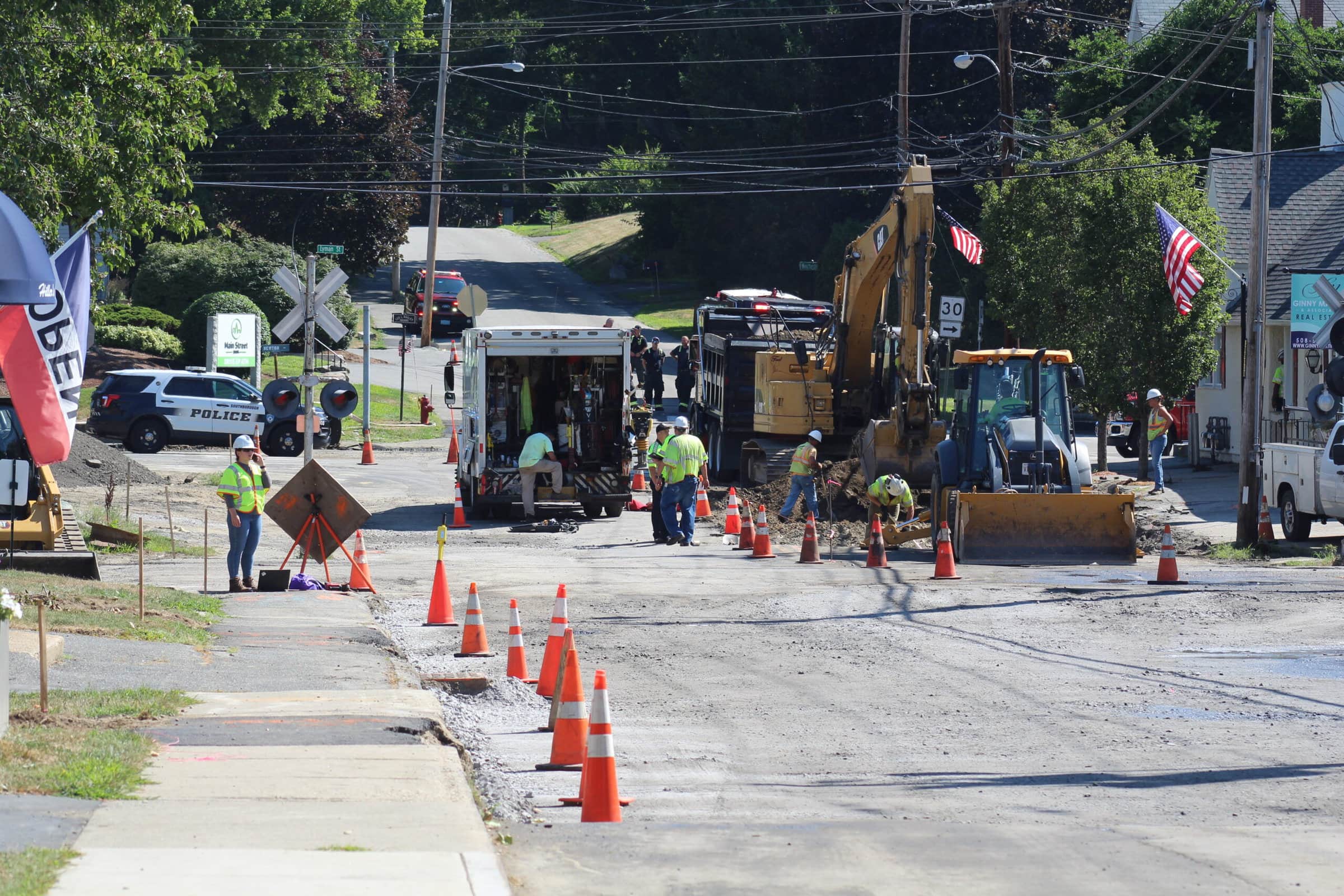 Excavator strikes natural gas line in Southborough