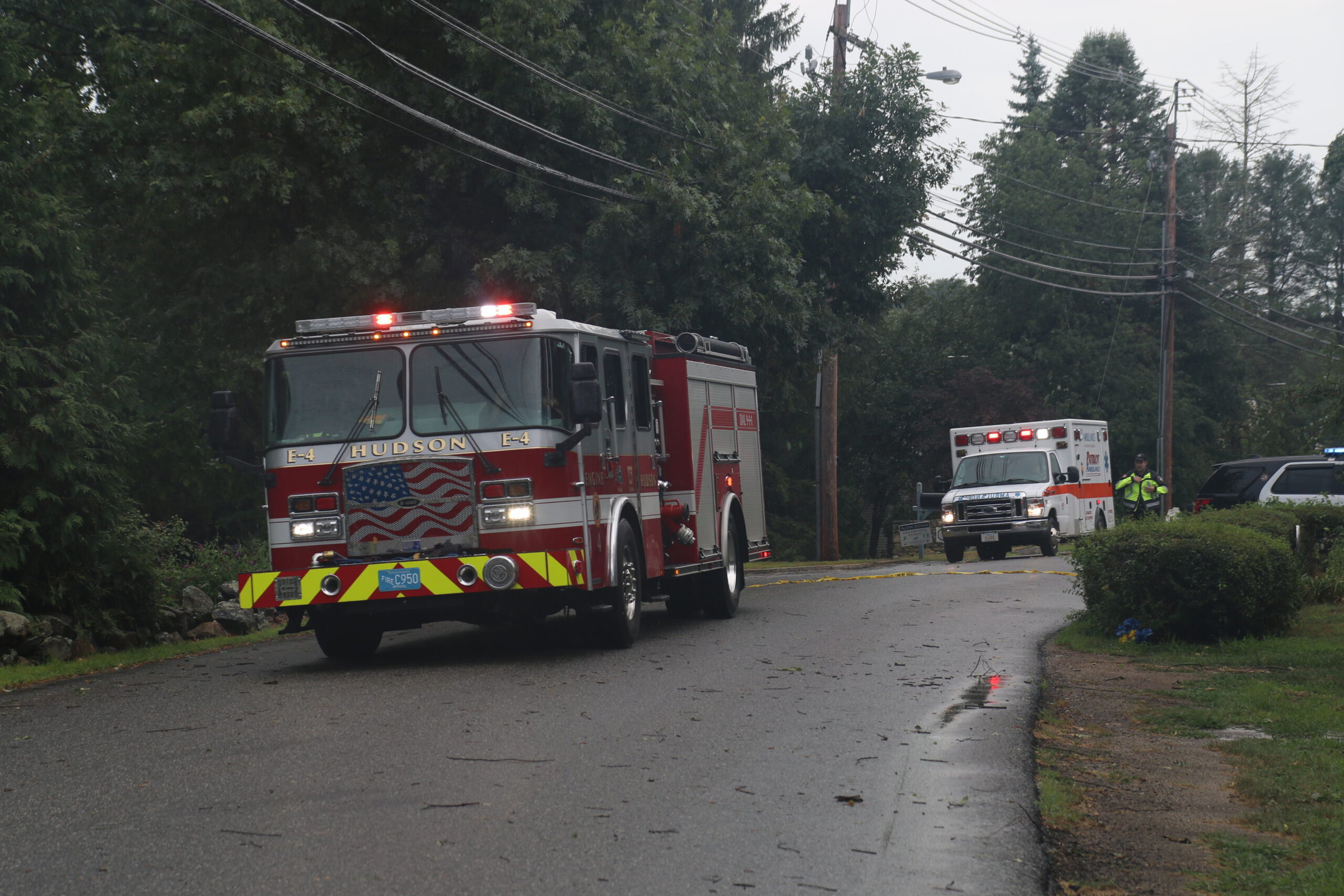 Storm leads to downed wires, fire in Southborough