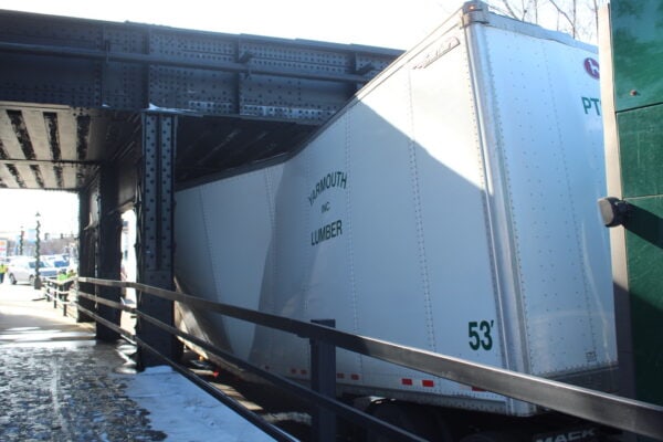 Drivers cautioned to avoid East Main after truck hits bridge