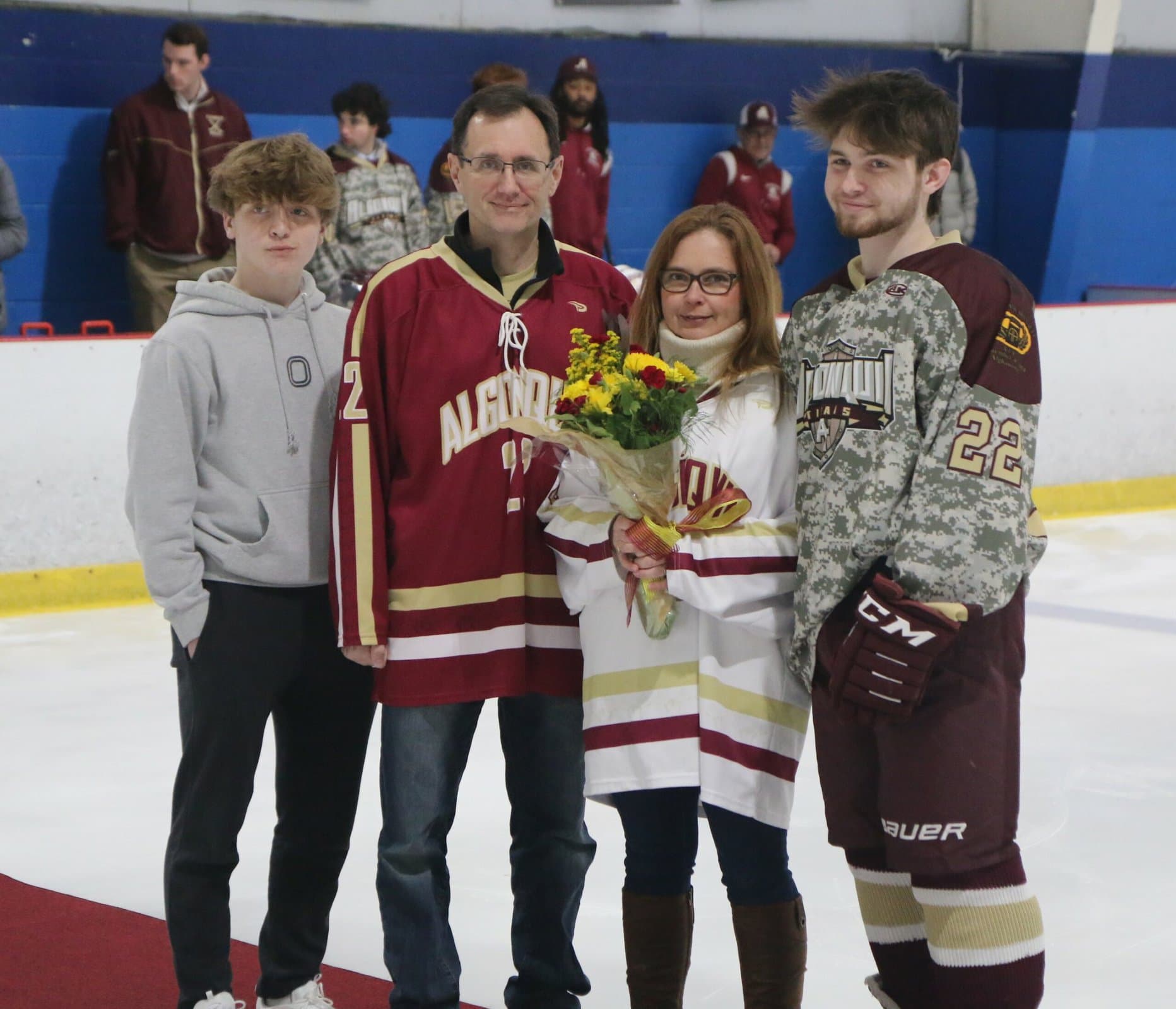 ARHS hockey team honors fallen Northborough hero