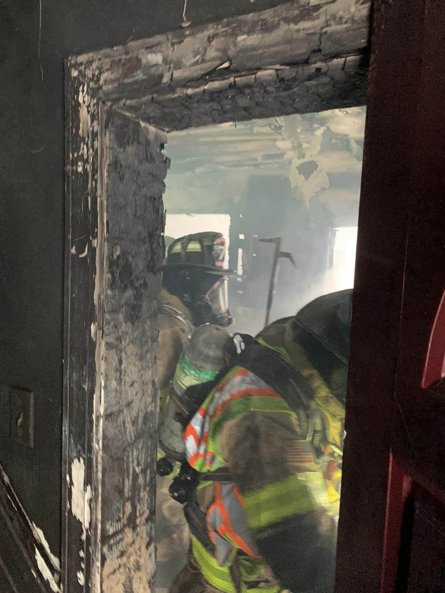 Firefighters respond to house fire on Adams Street