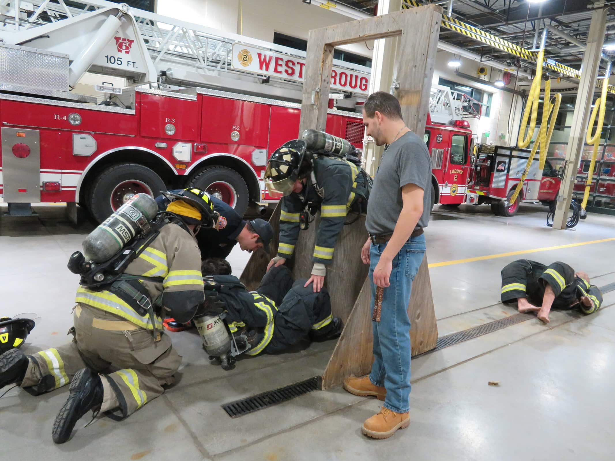 Students explore how to become firefighters