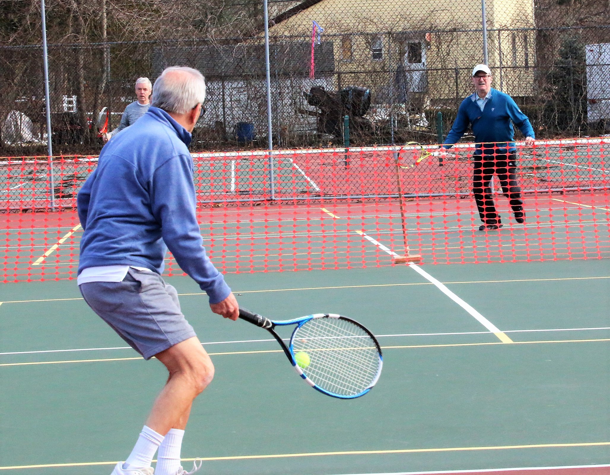Hearty tennis quartet from Hudson play outside year-round