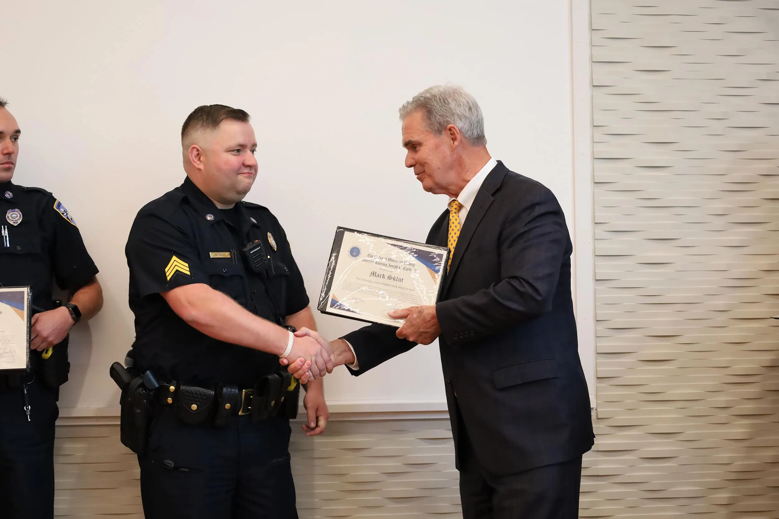District attorney honors Shrewsbury police for life-saving rescue