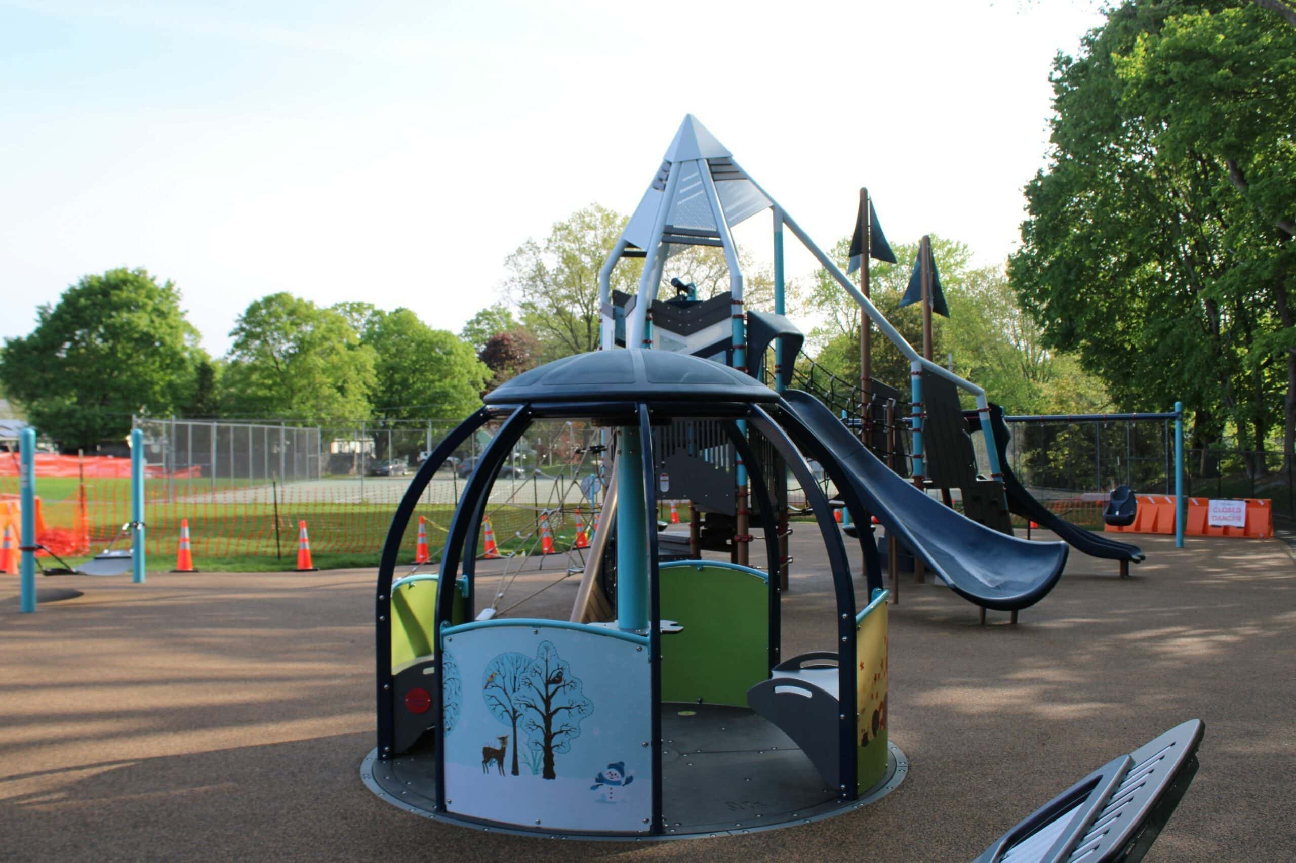 Playground at Armstrong school in Westborough almost finished