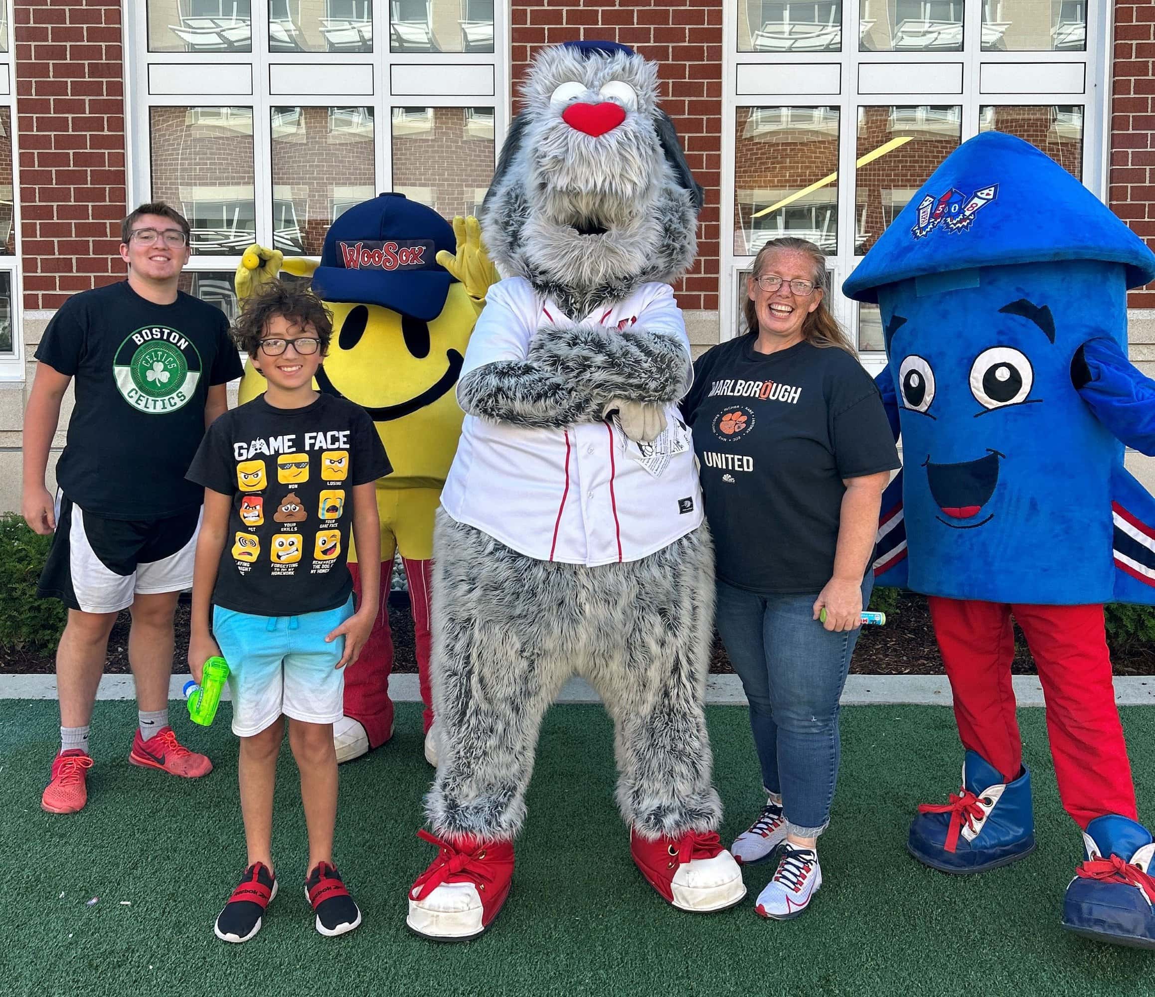 WooSox mascots help boost summer reading program