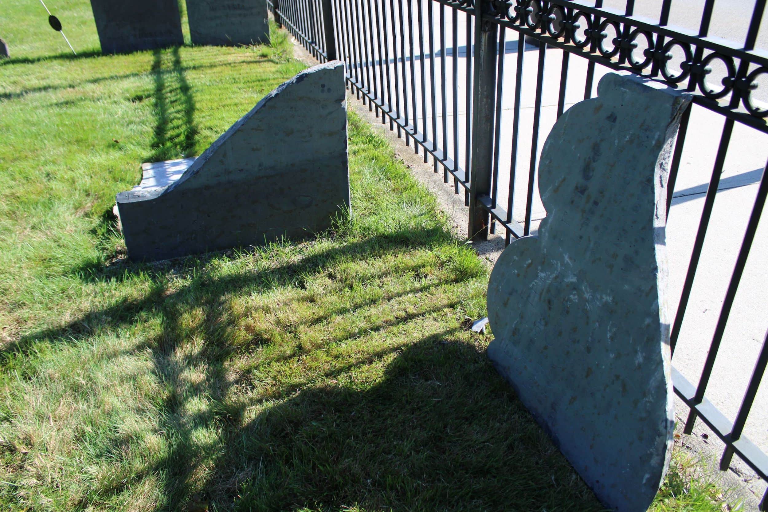 Pair of historic headstones restored