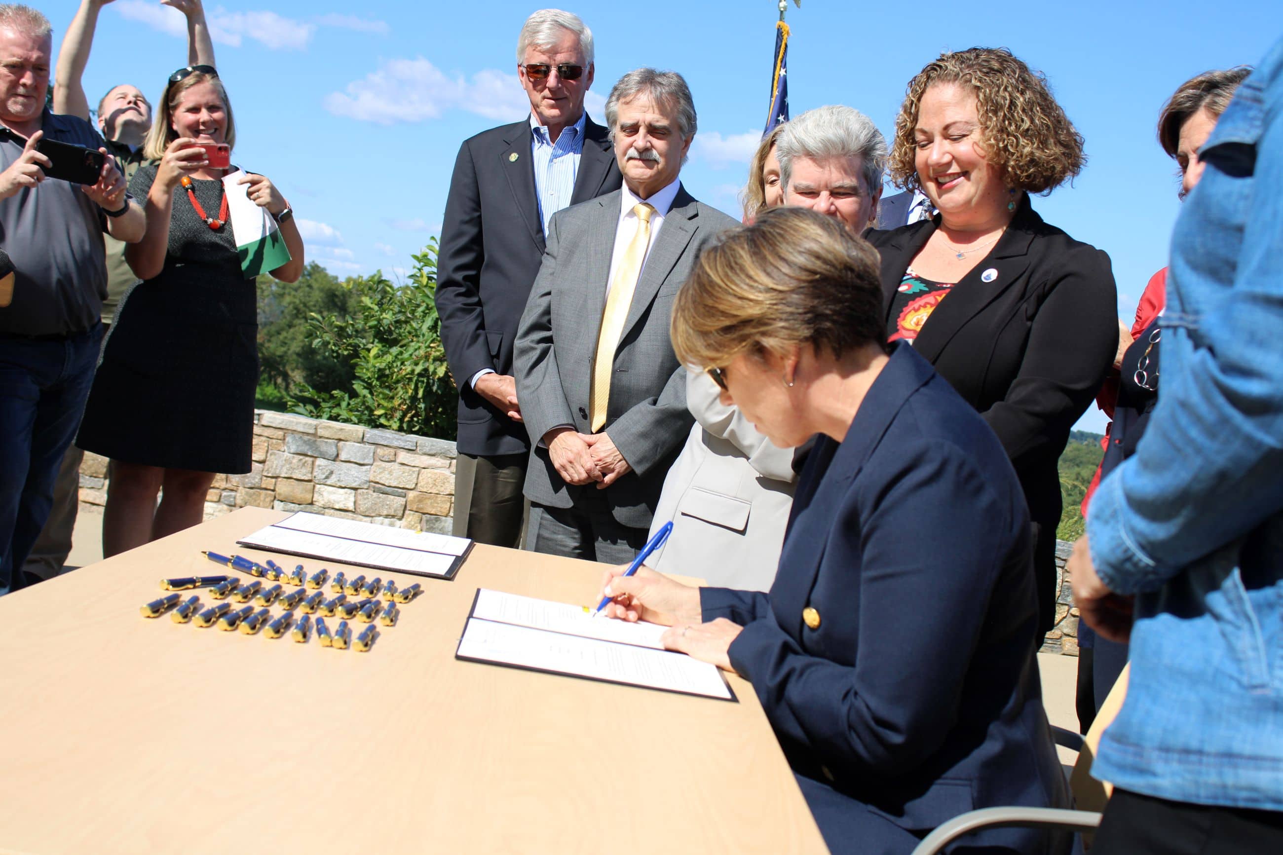 Gov. Maura Healey signs ban on single-use plastic bottles in Westborough