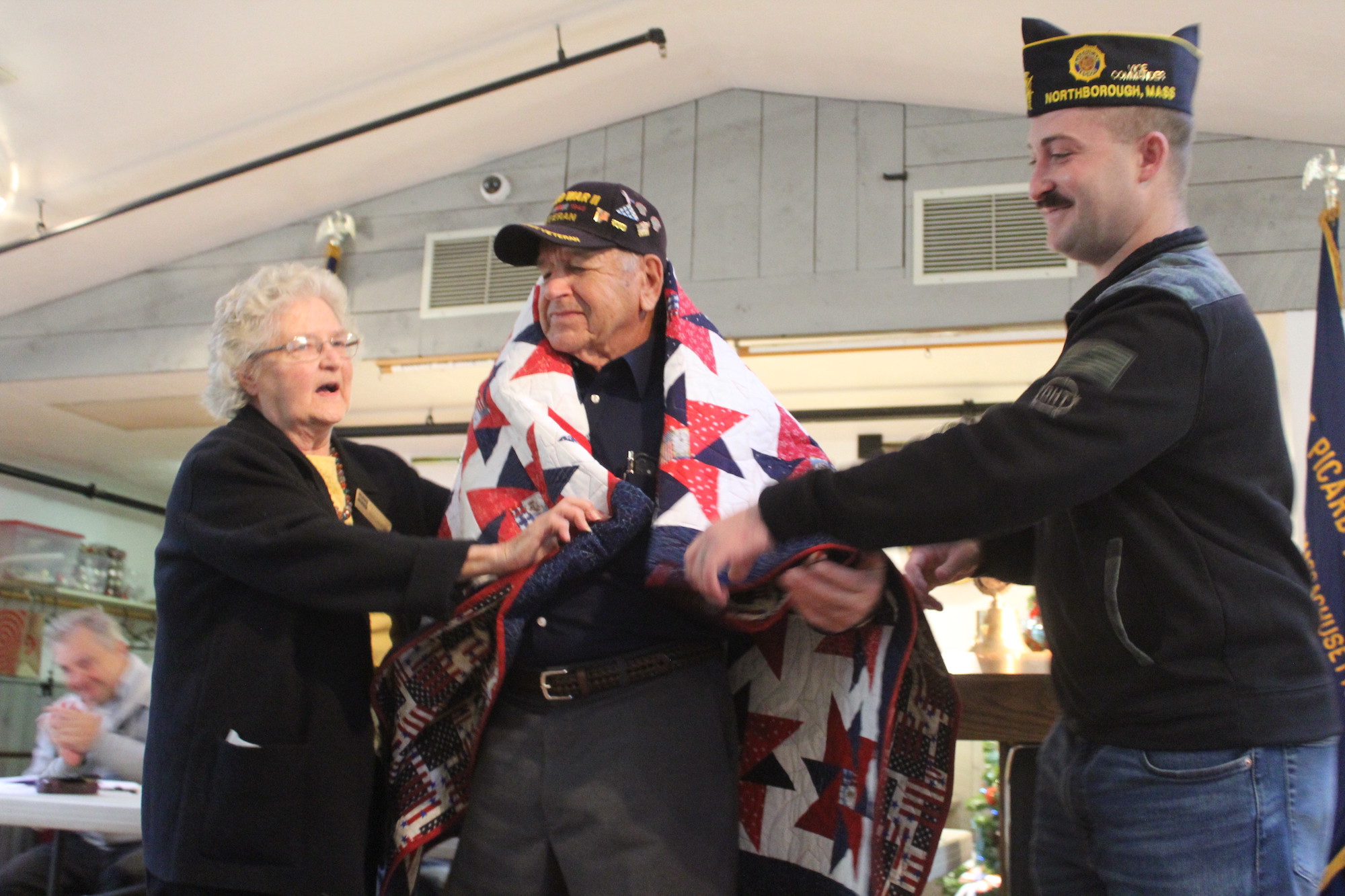 Northborough’s Frank Brown receives Quilt of Valor