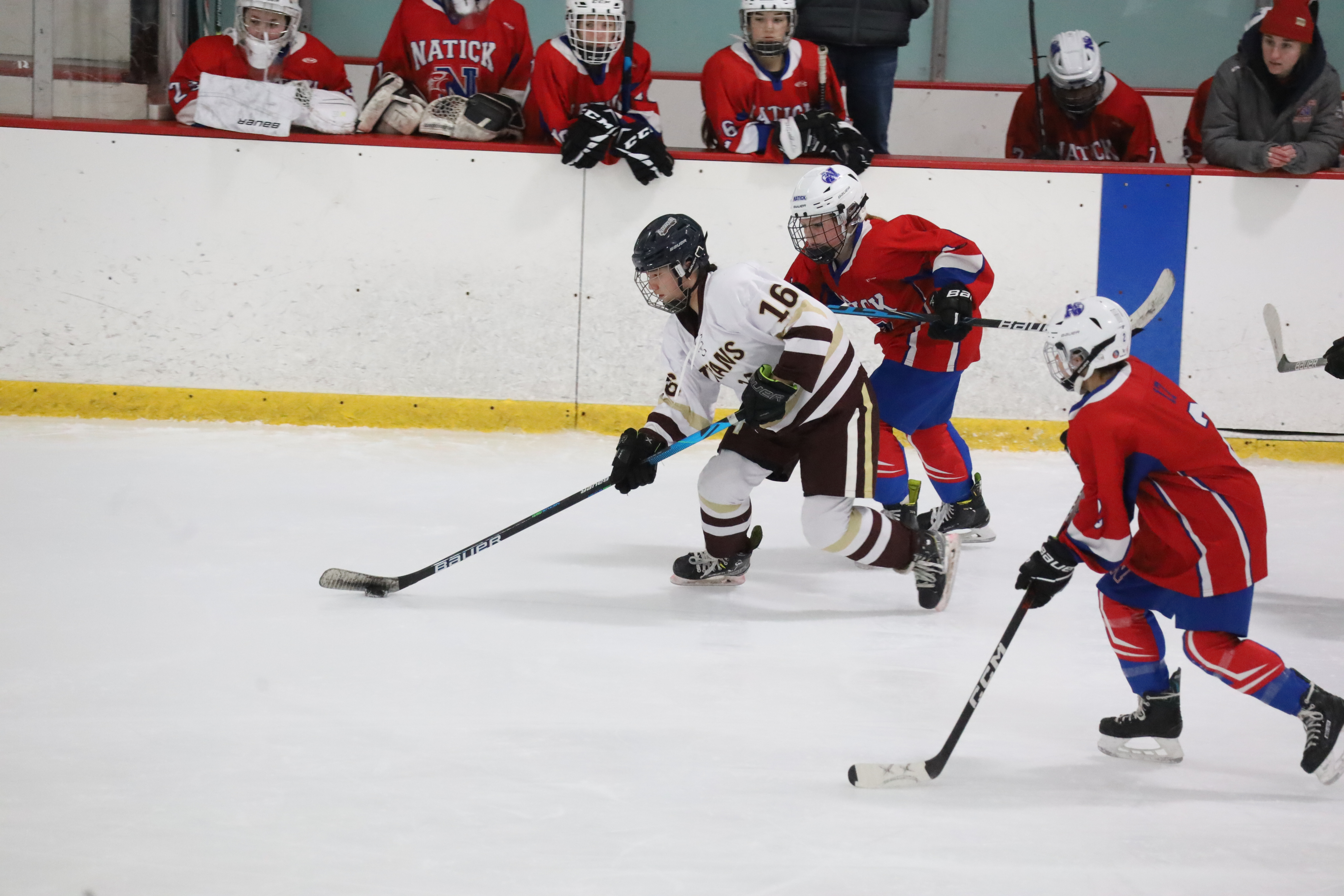 Algonquin takes down Natick in defense-forward girls hockey matchup