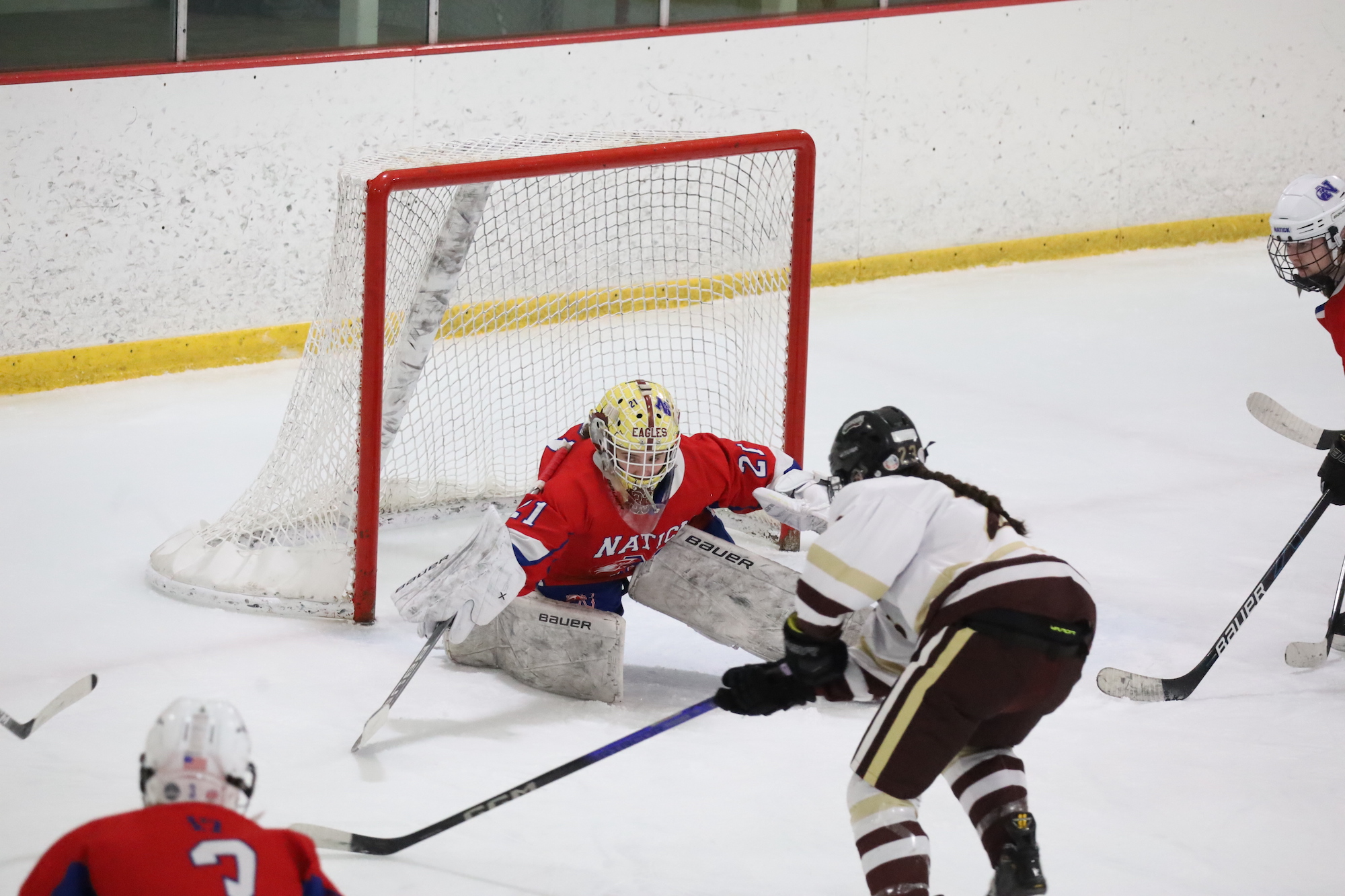 Algonquin takes down Natick in defense-forward girls hockey matchup