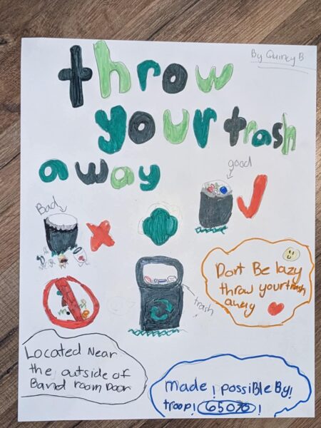 Grafton Girl Scouts provide trash cans, education about disposal