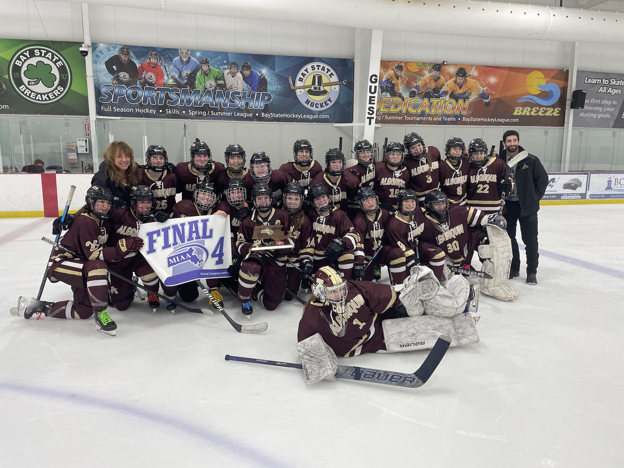 Algonquin girls hockey advances to semifinals after overtime thriller