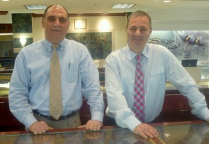 Tony Bitar, left, and Freddy Beshara in the Hannoush store   Photo/Nancy Brumback 