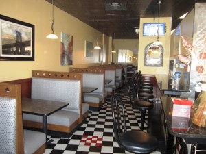 One of the comfortable and casual dining areas