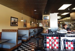 One of 3 dining areas at Checkerboards Photo/Debra Roberts