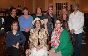 Grafton Public Library staff: (seated, l to r) Eileen LeBlanc, Heidi Fowler and Beth Gallaway; (standing, l to r) Val Evans, Lee McCulloch, Beth Patch, Allison Cusher, Donna Bates-Tarrant and Sue Witham. (Photo/Jane Keller Gordon)