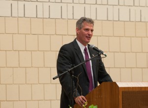 Former Senator Scott Brown addressed the graduates, urging them to accept the challenges to come.