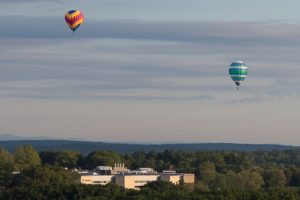 Balloons from the Hudson Elks Balloon Festival flying over Marlborough Photo/Jeff Slovin