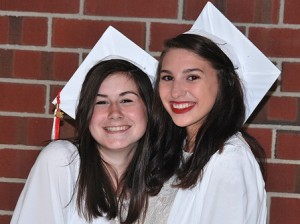 Voted the girl class inseparables are McKensie Roy and Rachel Holmes, lifelong family friends.