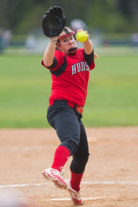 Hudson’s Sophia Togneri winds up to pitch