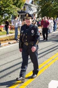 Parade grand marshal, retiring Police Chief Jane Moran.
