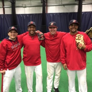 Clint Chalk (far left), owner of All Star Sports Academy, prepares for the After School Baseball Academy. Photo/submitted 