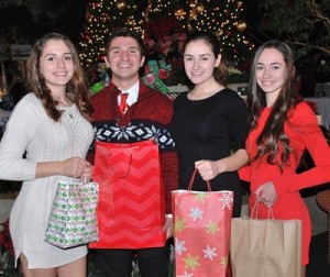 Collecting personal items for Roland’s House and the Willis House are (l to r) Fatima Awada, Marlborough High School (MHS) senior; Tony Maenhout, Bentley University freshman; Ivana Awada, MHS sophomore; and Haylee Braga, MHS sophomore. 