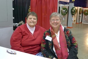 Janet Licht, the president of the Marlborough Historical Society ( r ) and her sister, Margaret Kelly, a society trustee. (Photo/courtesy Lee Wright, Marlborough Historical Society trustee)