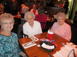 ( l to r) Jane Labossiere, Lillian Kane and Peggy Cahill 
