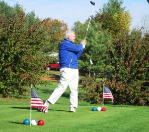 Teeing off at Marlborough Country Club’s Military Appreciation Day.