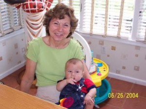 Adele Samuelson with her grandson. (Photo/courtesy Nina Sable)