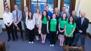 Nine young people are honored at the June 1 Marlborough City Council meeting. (Photo/submitted)