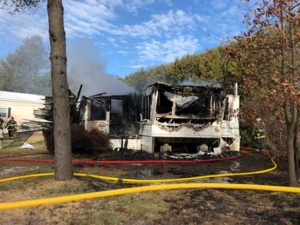 Marlborough woman injured in mobile home fire