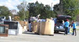  Items are collected at last year’s recycling event Photo/submitted