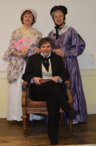Northborough Historical Society members show off authentic replica costumes that will be modeled at the “Our Founding Fashions” show Sunday, May 22. Photo/submitted 