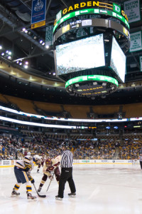 Algonquin Regional and Hanover face off at the TD Garden during the Division 3 State Finals. 