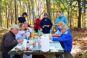 Northborough seniors enjoy barbecue in the woods